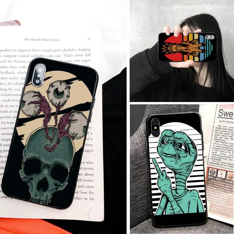 Силиконовый черный чехол для телефона Motirunner Stitch IphoneX XS 11 11Pro 5 5s SE 6 6s Plus 7 8 2020 |