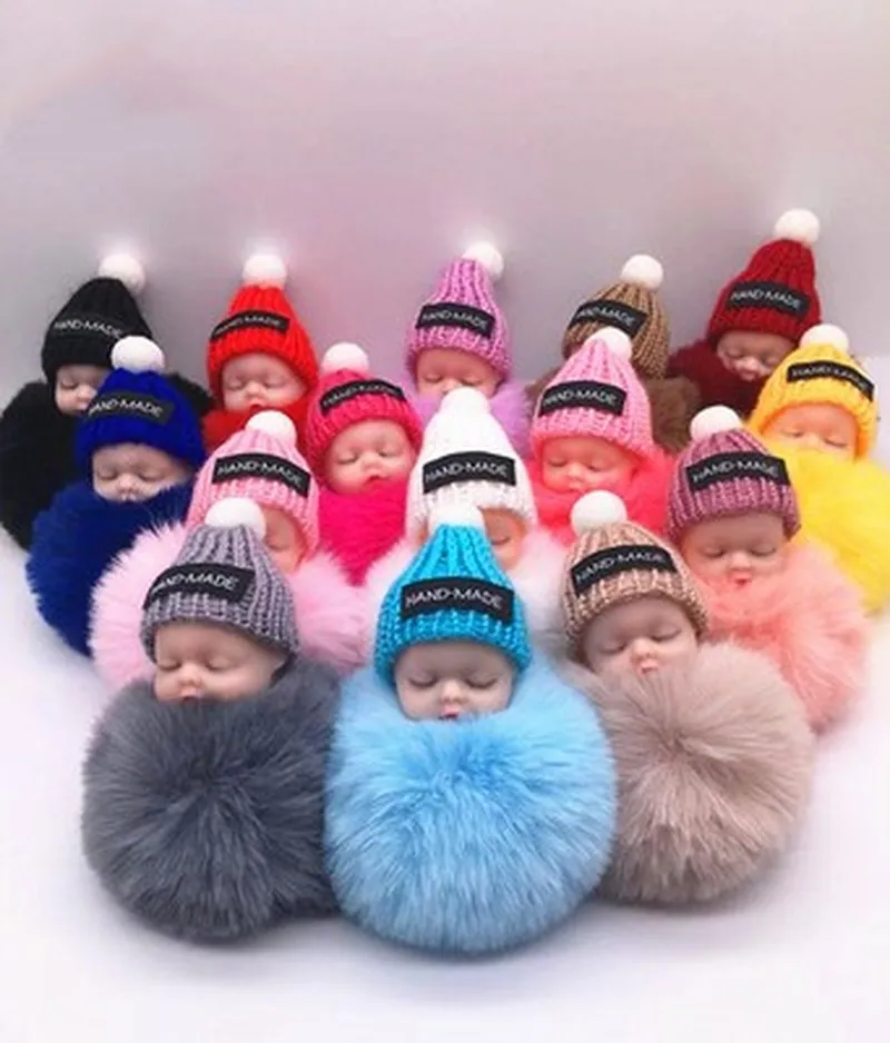 LLavero de peluche de 8cm para bebé, 16 estilos, muñecos de peluche suaves para niños, regalos de navidad