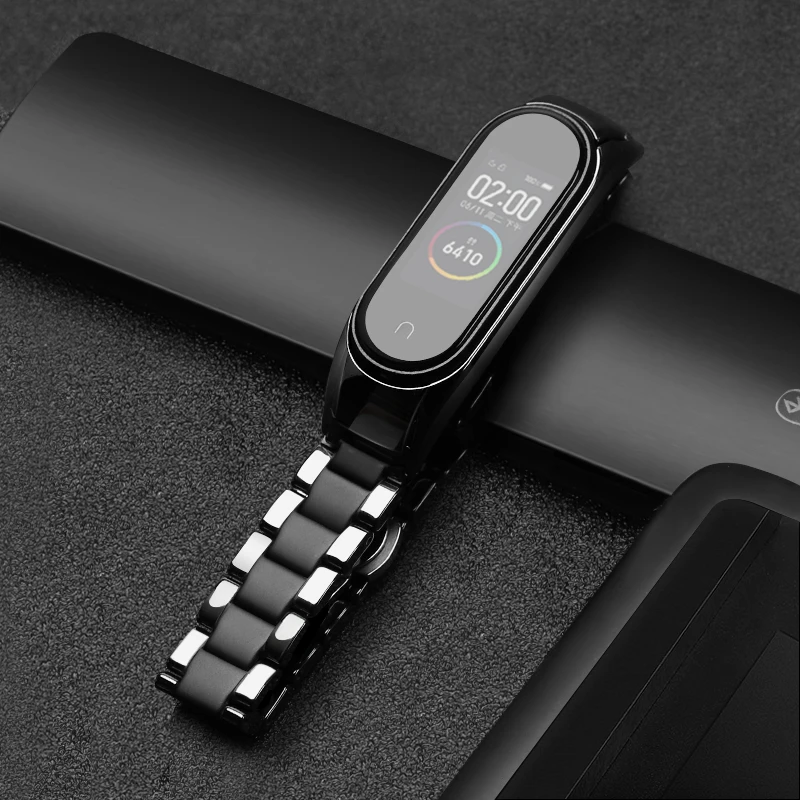 Керамический браслет для xiaomi mi band 4 3 nfc Сменный ремешок регулируемый размер mi band 3 быстросъемный ремешок mi band 4