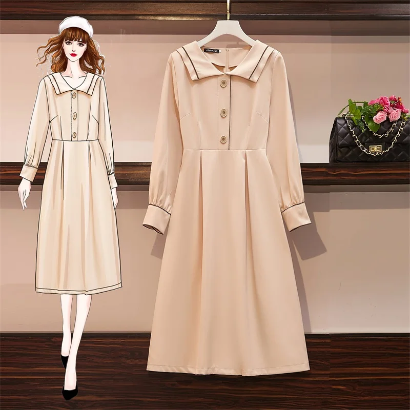 

Natural French Elegance Slim Dress Long Sleeves White Temperament Small Fragrance Female 2020 Spring New Style Knee-Length Dress