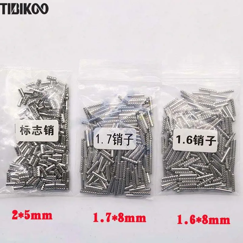 

400PCS Stainless Steel Flip Car Key Blade Fixing Pin for Auto Folding Key Remote Control 1.6MM x 8MM,1.7MM x 8MM,2MM x 5MM