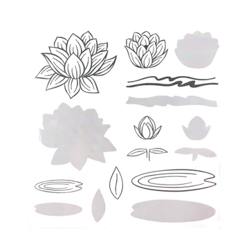 

2019 3D DIY New Metal Cutting Dies and In Scrapbooking For Paper Making Flowers Embossing Frame Card Clear With Craft Stamps Set