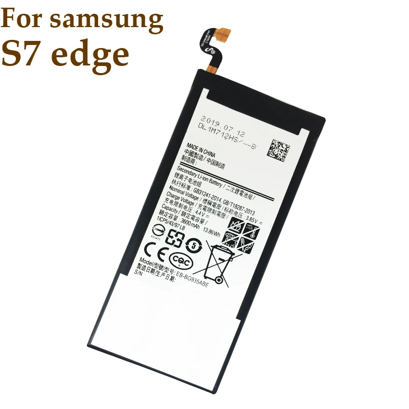 

eeNJee 10pcs per lot Battery For Samsung Galaxy S7 Edge SM-G9350 EB-BG935ABE Replacement Bateria 3600mAh