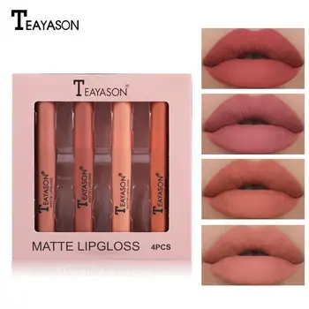 

6Pcs/Set Matte Long Lasting Moisturizing Waterproof Fashion Sexy Gloss Lipstick Super Long Lasting Non-stick Cup Lipstick TSLM1