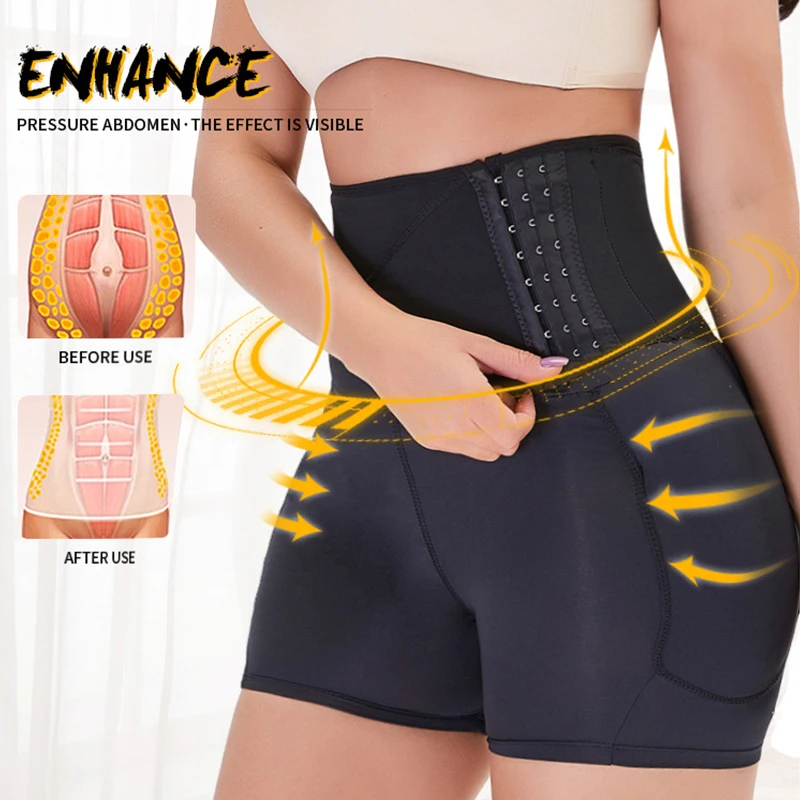 Underpant S-6XL Sexy Butt Lifter Shapewear Slim Waist Trainer Women Dress Underwear Body Shaper Padded Fake Buttock Hip Enhancer Waist Trainer,Shapewear Panties,Push Up Panties,Butt Hip Enhancer