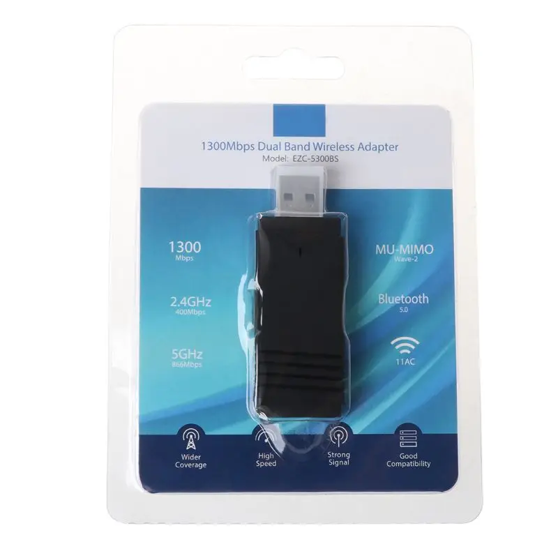 1200 Мбит/с USB 3,0 AC 2,4G/5G WiFi адаптер карта беспроводной Bluetooth 5,0 USB ключ