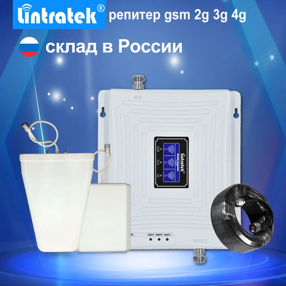 Lintratek LCD Display 2G 3G 4G Tri Band Signal