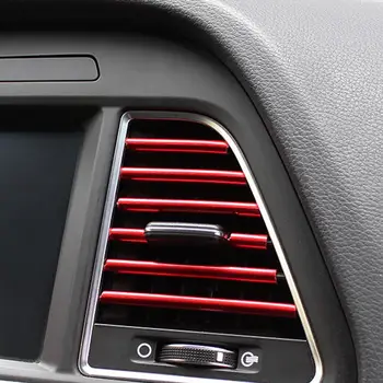 

Universal 10Pcs Car Auto Air Outlet Vent Decorative Stickers Colorful Decals Stripes Sticker Accessories car accessories inside