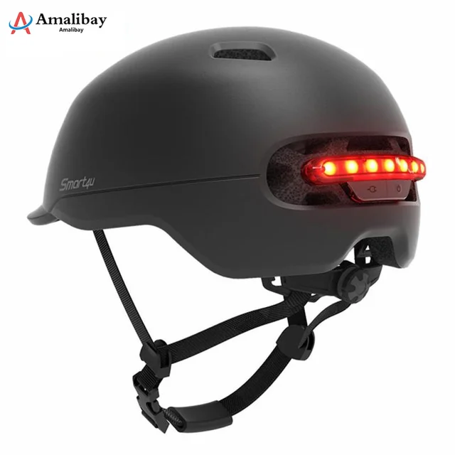 US $49.00 Electric Scooter Safety Helmet with Warning Light for Xiaomi M365 Pro Scooter Skateboard Ninebot Es