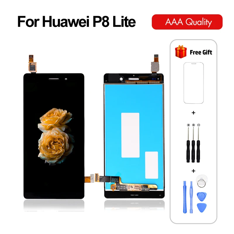 ЖК дисплей с дигитайзером сенсорного экрана для Huawei Ascend P8 Lite L21 TL00 L23 CL00 L02 UL00 в