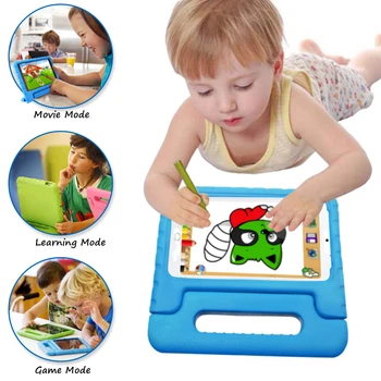 

For iPad mini 4/5 Tablet Kids Children Safe Rugged Proof Shockproof Thick EVA Foam Case Cover Handle Bracket Protective Shell
