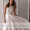Simple Lace Chiffon Long Wedding Dresses Chic Boho Bridal Reception Boda Wedding Party Gowns 2024 Robe Mariage Customized 6