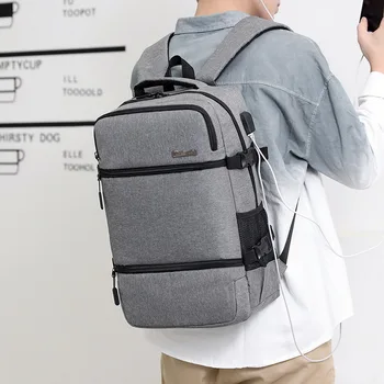 

2020 Men Backpack Bag Brand 15.6 Inch Laptop Notebook Mochila Waterproof Male Back Pack Backbag School Backpack 30*43*16CM
