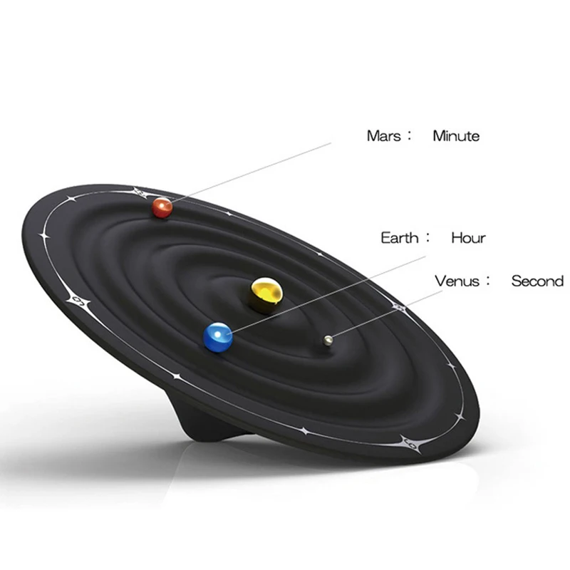 Большие орбита галактика Магнитные Настольные часы Креативные 3D украшения настольные часы земная планета магнит настольные часы домашний декор 8 дюймов