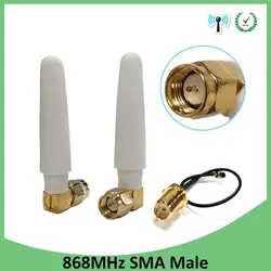 20 шт. 868 МГц 915 МГц телевизионные антенны 2dbi SMA разъем GSM 915 868 antena antenne + 21 см RP-SMA/u. FL косичка кабель