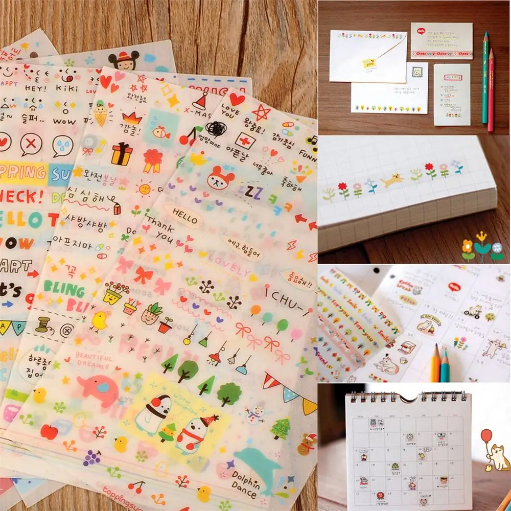 Новый 6 листов бумаги наклейки для скрапбукинга книга настенный телефон Декор
