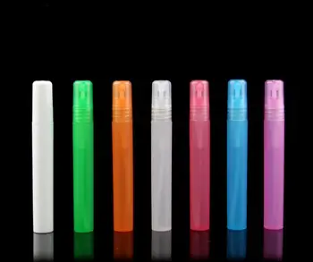 

500 x 10ml Travel Mini Colorful Refillable Plastic Spray Bottles Perfume Empty Atomizer Fragrance Parfum Containers SN071