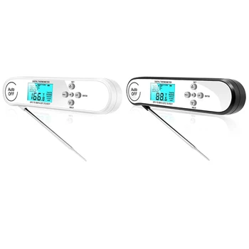 

Digital Instant Read Meat Thermometer Kitchen Cooking Food Thermometer with Backlight and net for BBQ