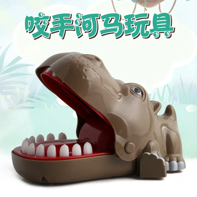 

Bite Finger Toy 13 Teeth Random Bite Hippo Entire Toy Parent And Child Interactive Game CHILDREN'S Toy