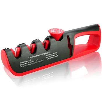 

New Angle Adjustment 4 Stages Knife Sharpener Scissors kitchen sharpening stone kitchen tools whetstone