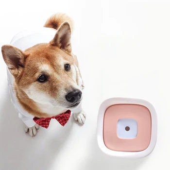 

Dog Water Bowl with Floating Disk Anti-Overflow Anti-Overturn Anti-Dust Anti-Choking Water Bowl for Dog Cat YU-Home