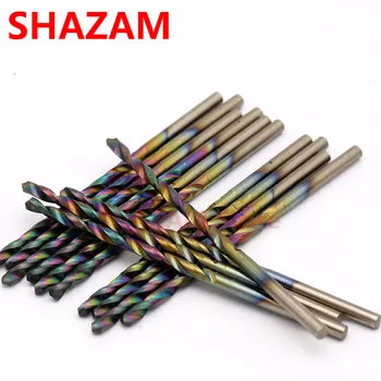 

Colorful Titanium HSS Twist Drill Bits Quenching Punching Multicolored 2.35mm Shank Woodworking Drill Machine Power Tools 1pcs