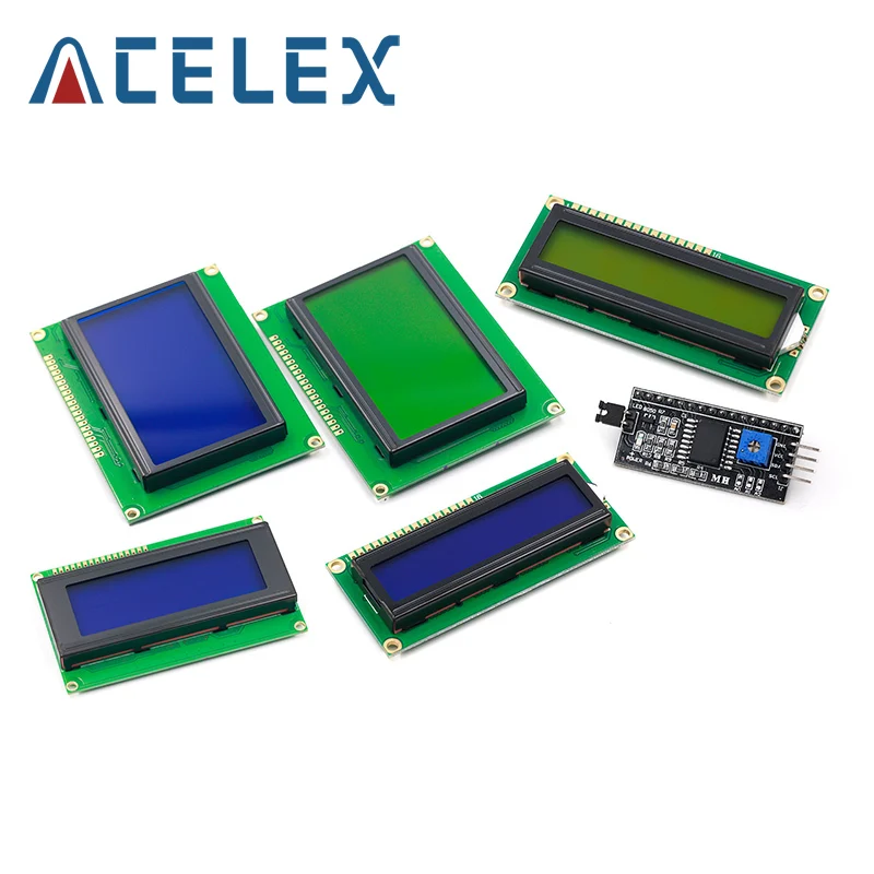 1 шт. модуль ЖКД синий зеленый экран IIC/I2C 1602 для arduino 1602 LCD UNO r3 mega2560 LCD1602|display lcd module|display 1602display module | АлиЭкспресс