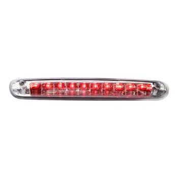 

High Mount Stop Light LED White Red Third Brake Light Black Replacement for Chevy Silverado GMC Sierra 1500 2007-2013
