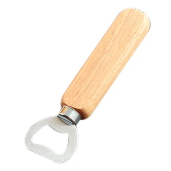 

Bartender Bottle Openers, Beer Bottle Openers, Cider, Soft Drinks -Wood Handle Hand Held (Set of 15)