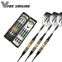 Fox Smiling профессиональные электронные дартс с мягким наконечником 18 г Дартс с валом из алюминиевого сплава 6 цветов