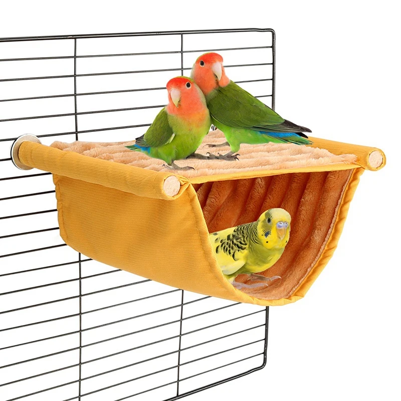 Winter Warm Bird Nest Bed Hanging Hammock Snuggle Hut Parrot House Tent Toy Bird Cage Perch for