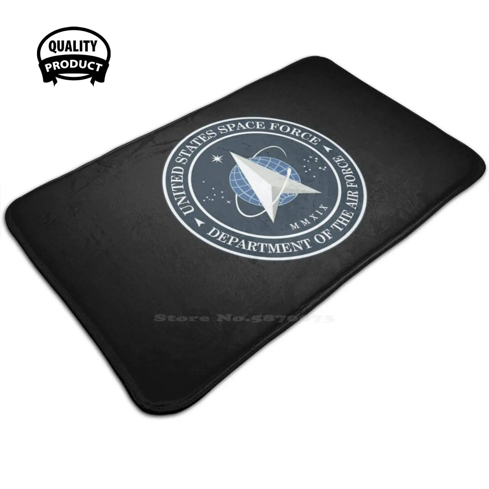Ussf-Stati Uniti Space Force Wo Txt Soft Foot Pad Room Goods Tappeto Tappeto Veterinario Reader Retailed Unit Crest Army Military