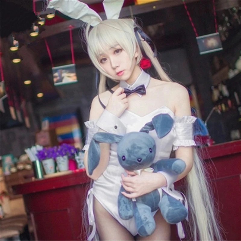 Аниме Yosuga No Sora костюм для косплея Kasugano сексуальный Банни Хэллоуина