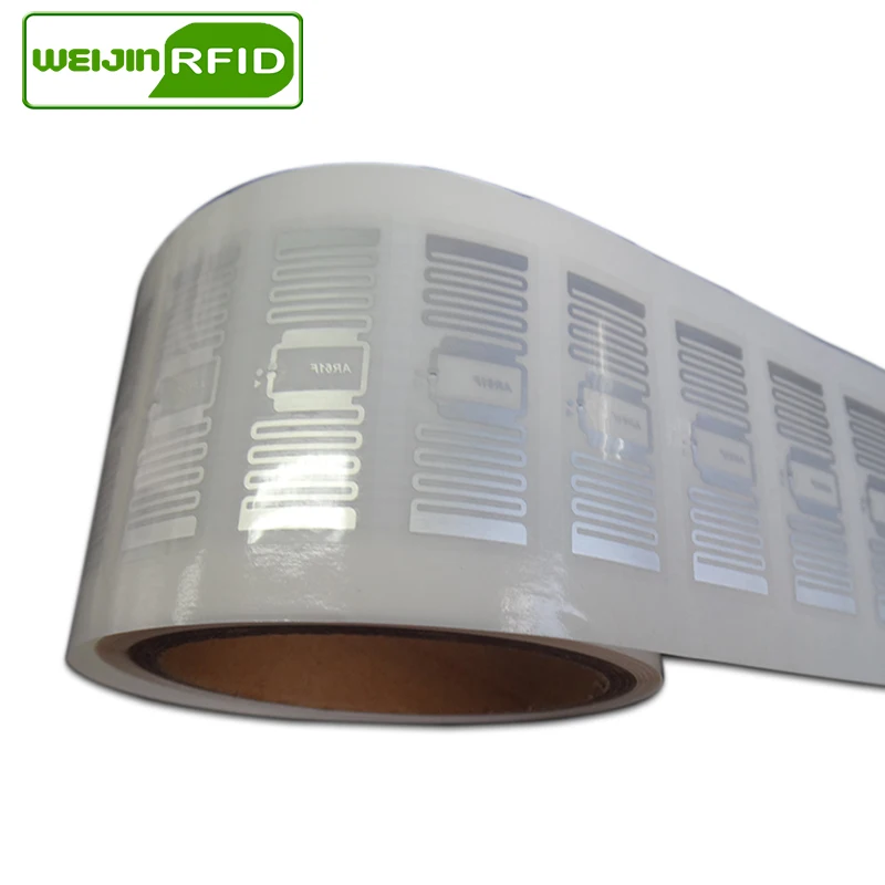 Метка Диапазона UHF RFID impinj MonzaR6 AR61F Сухой инкрустация 915 МГц 900 МГц 868 МГц 860-960 МГц EPCC1G2 6C смарт-карты пассивных rfid-тегов этикетки