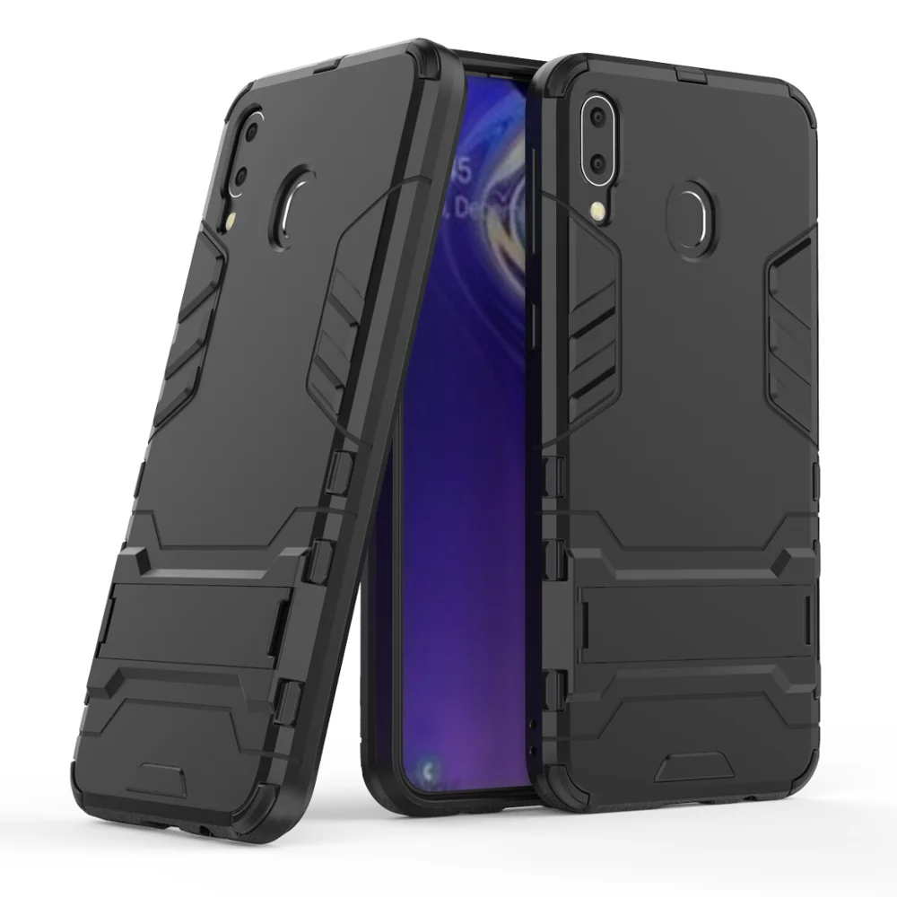 Чехол для Samsung Galaxy M20 резиновый армированный чехол с роботом жесткая задняя