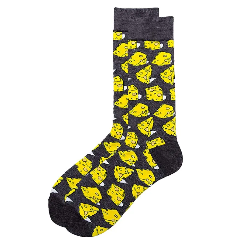 1 пара мужских носков, хлопковые забавные носки с рисунками животных, женские носки с язычком, новые подарочные носки на весну, осень и зиму - Цвет: 7