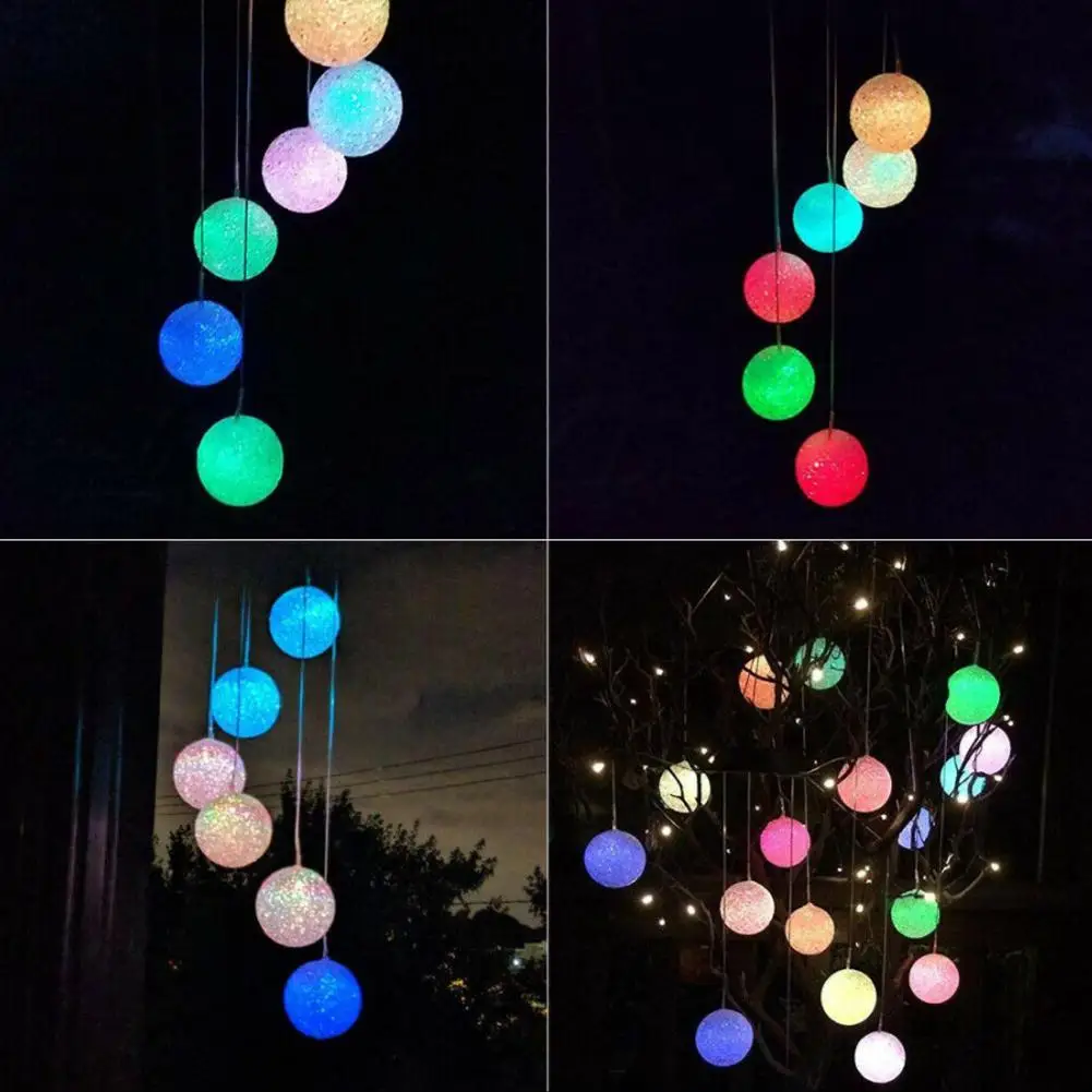 Particle solar lights for garden decoration Wind Chime Light Colorful Gradient Outdoor Solar Led Path Lawn Yard Garden Lamp