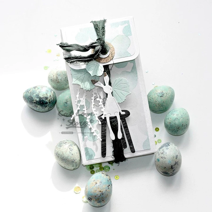 ウサギの形をした金属製のカッティングダイ,動物のモチーフ,スクラップ