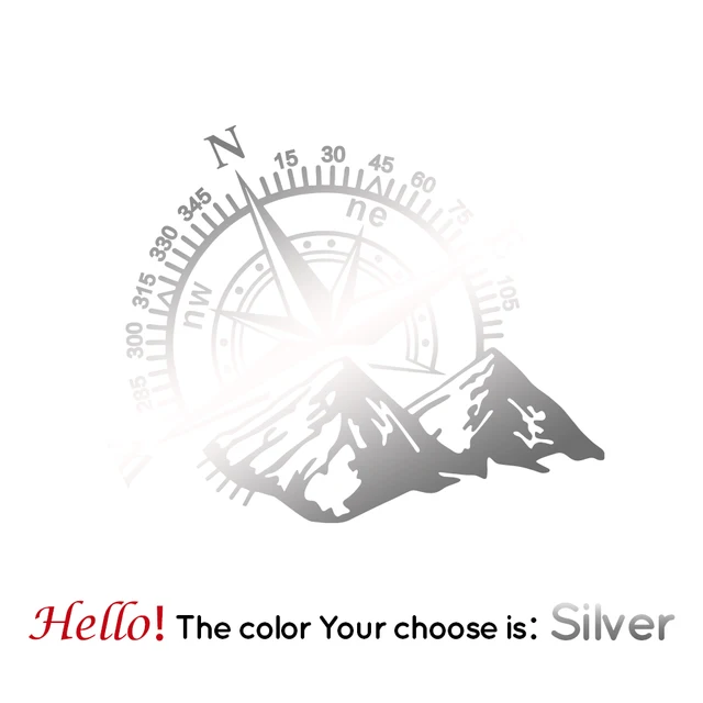 Point of Mountain Car Sticker Funny Vinyl Car-Styling Decals For Auto Window Motorcycle Decor наклейки на авто Silver