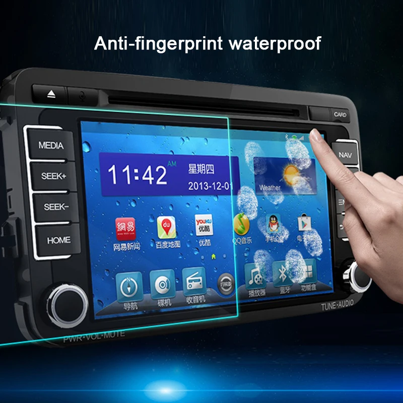  KiriNavi Auto GPS Navigatie Screen 9” 10” 10.4” 12.1” large Screen Android navigator tempered glass