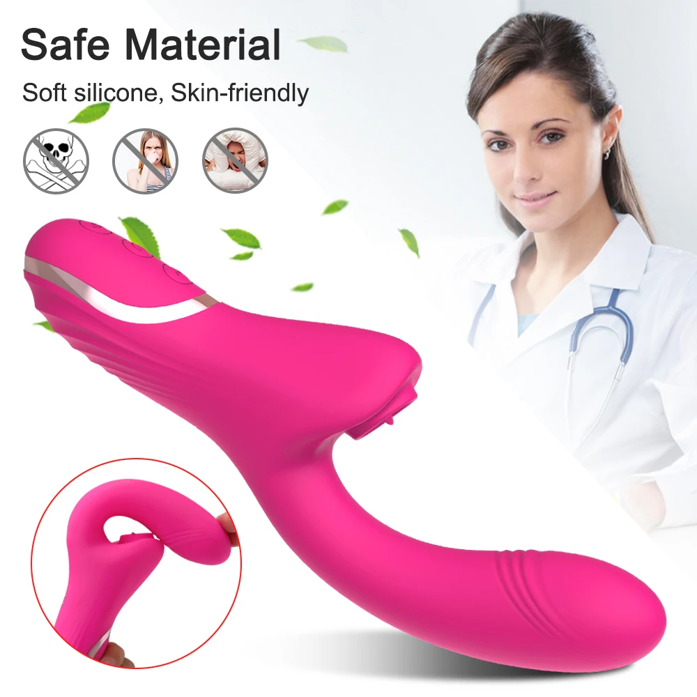 Tongue Licking Vibrator for Women G Spot Vibrators Female Clitoris Stimulator Massager Dildo Sex Toys Goods fo_voghion.com
