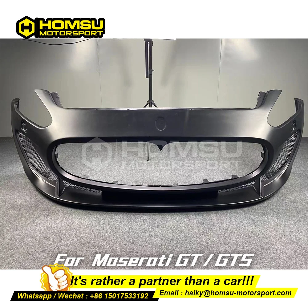 

Высококачественный корпус в стиле dm c для maserat i GTS, передний бампер из углеродного волокна для GT GTS, передний бампер без распыления воды