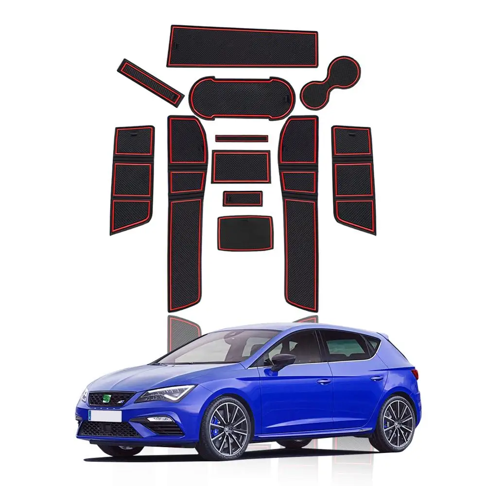 12 шт. Противоскользящие коврики для дверей автомобиля Leon Cupra 5F 2017 2018 2019| |