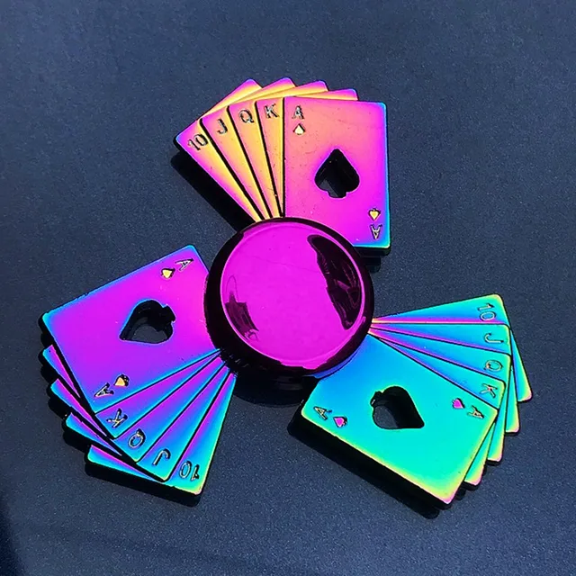 Metal Rainbow Fidget Spinner Colorful EDC Hand Spinner Anti-Anxiety Toy for Spinners Focus Relieves Stress ADHD Finger Spinner 2