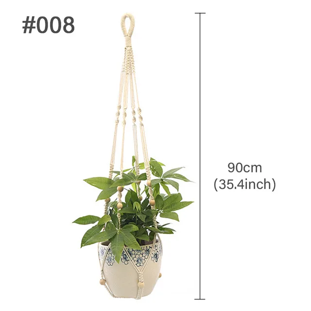 Hot Sales 100%Handmade Macrame Wall Hanging Macrame Plant Hanger Flower/Pot Hanger For Wall Decor Hanging Planter Hanging Basket 