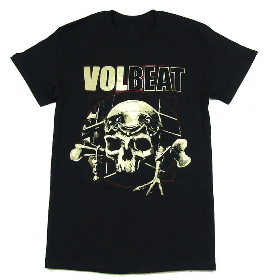 Voodoo Skulls &amp Bones Black T Shirt New Band Merch Basic Models Tee | Мужская одежда