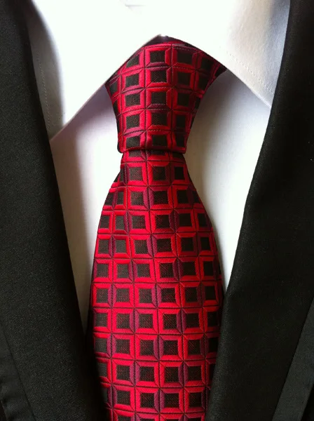 8 см Классический Полосатый клетчатый галстук высокого качества желтый зеленый синий деловой Свадебный галстук Модный повседневный жаккардовый мужской галстук - Color: A10