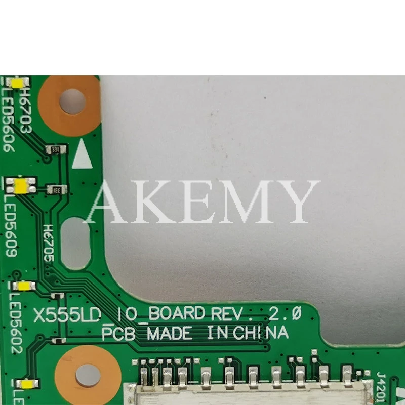 Оригинал с кабелем для For Asus X555 X555L X555LD X555LD_IO USB аудио кард ридер плата REV: 2 0 MB 100%