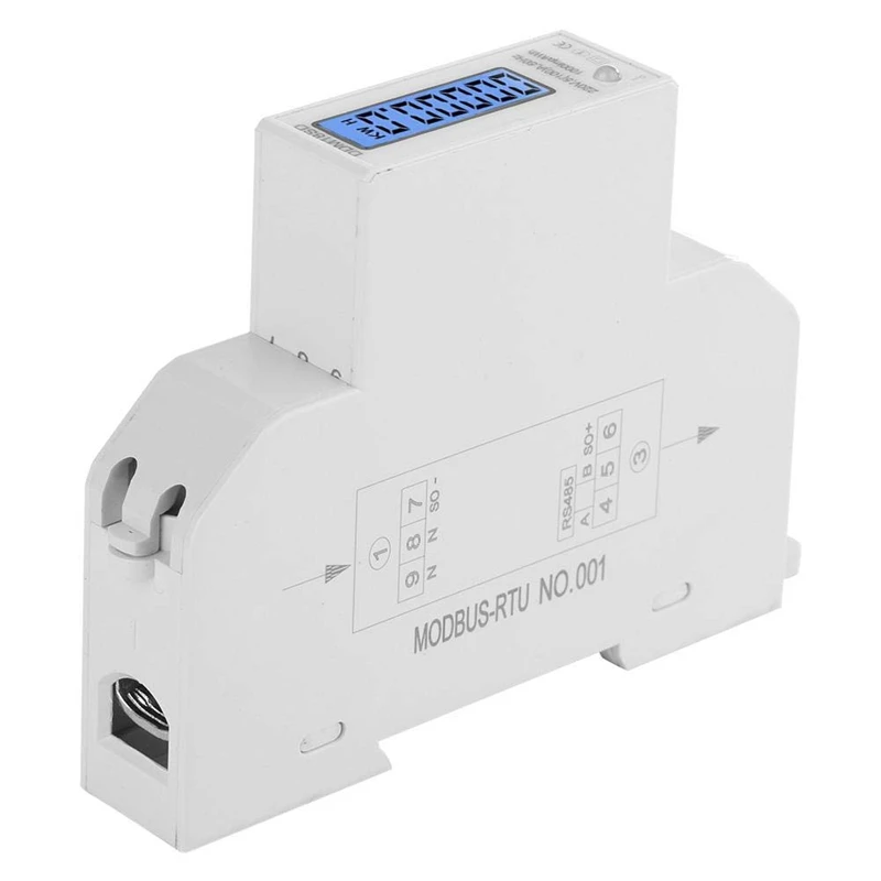 AAAE Top-5-100A 220 В счетчик энергии однофазный RS485 MODBUS протокол ЖК-дисплей с подсветкой din-рейку ватт счетчик энергии
