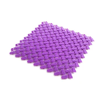 

Non-slip Mosaic Mat Shower Bath Pad PVC Massage Solid Color for Bathroom Home Kitchen P7Ding